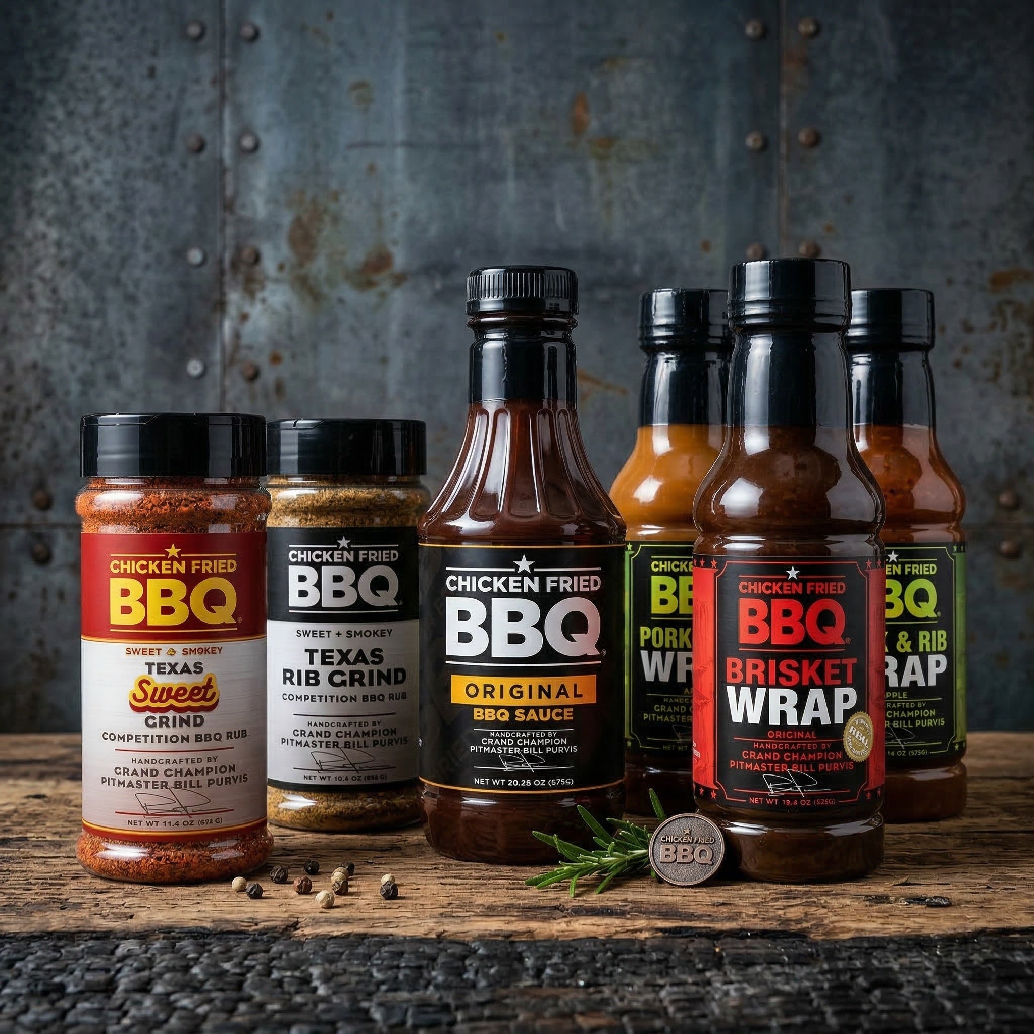 Curated BBQ bundles featuring top-rated sauces, rubs, and accessories—perfect for gifting, sampling, or stocking your pitmaster pantry.
