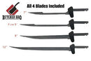 Butcher BBQ Cordless Electric Knife with 4 blades, 2 batteries, charger, and hard case – carving and BBQ knife
