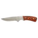 Bison River 7.75" Fixed Blade Knife with Leather Sheath – Compact Outdoor & BBQ Knife