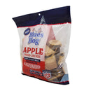 Blues Hog Apple Wood Chunks for smoking meat. Premium fruit wood. Side view of bag.
