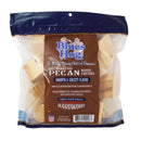 Blues Hog Barkless Pecan Wood Chunks for smoking meat. Premium smoking wood. Back of bag