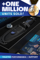 Dalstrong Filled knife 4.7" Night Shark Series pictured with box. Over 1 million sold.