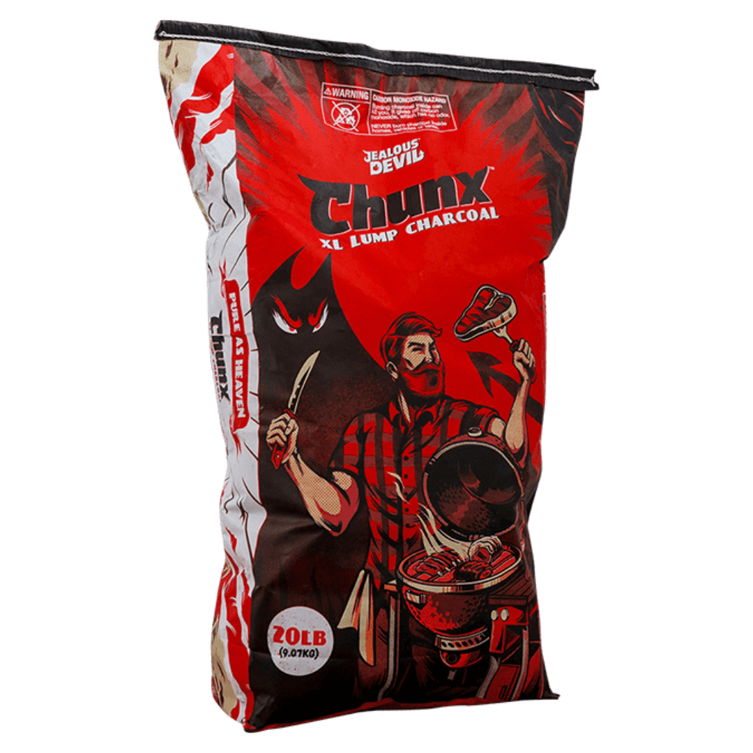 ●CHUNK XL Lump Charcoal for Hotter Cleaner Burns