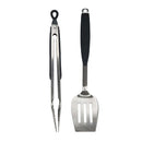 Mr. Bar-B-Q® 2 Piece Barbecue Set – stainless steel spatula and locking tongs with non-slip handles from DDR BBQ Supply