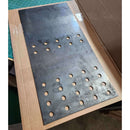 Angus Custom Tuning Plate for Old Country BBQ Pits Old Country BBQ Pits shown. Custom sizes available.