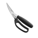 4" Stainless Steel Poultry Shears – Heavy-Duty Kitchen Scissors for Poultry, Crab, and More has safety lock and comfort grip for cutting meat and kitchen prep