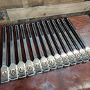 Personalized BBQ tongs with custom engraving, durable design, and soft-grip handle available at DDR BBQ Supply