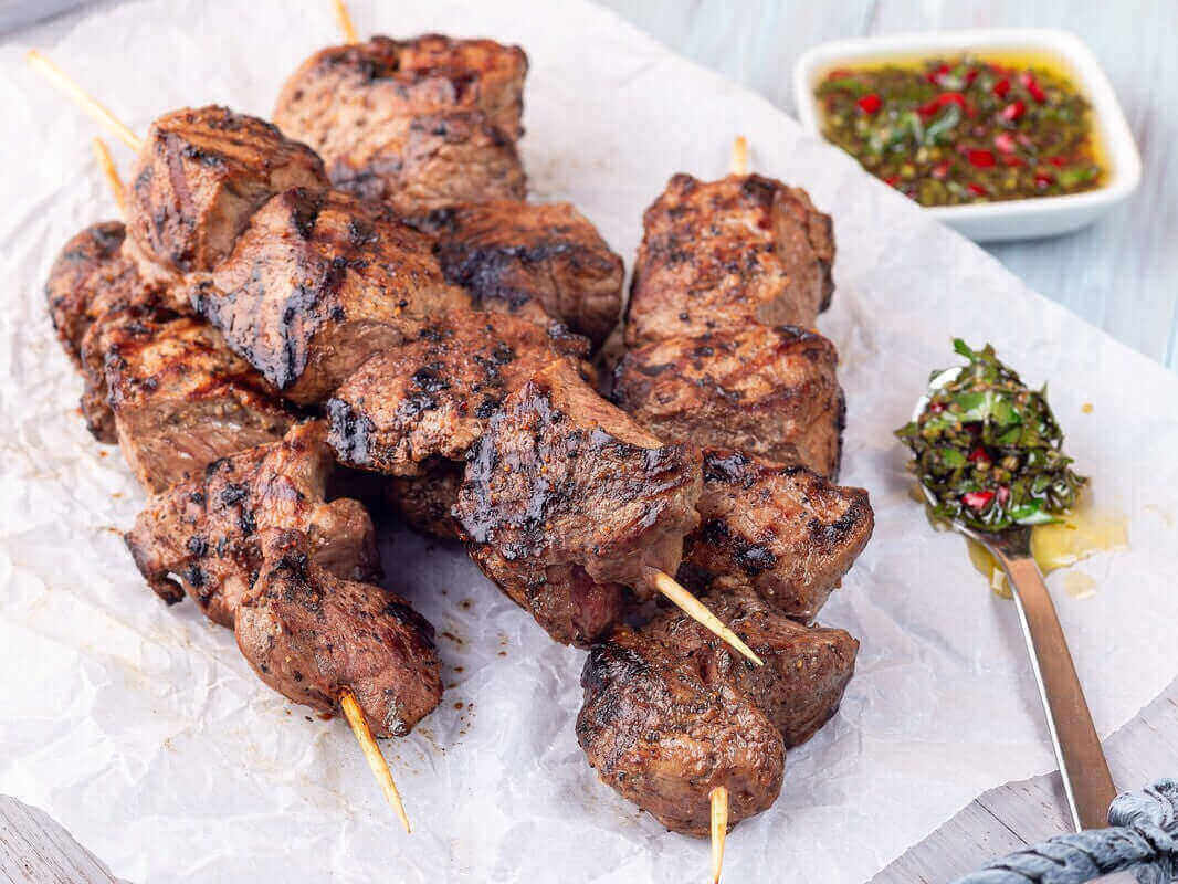 how long to grill steak tips