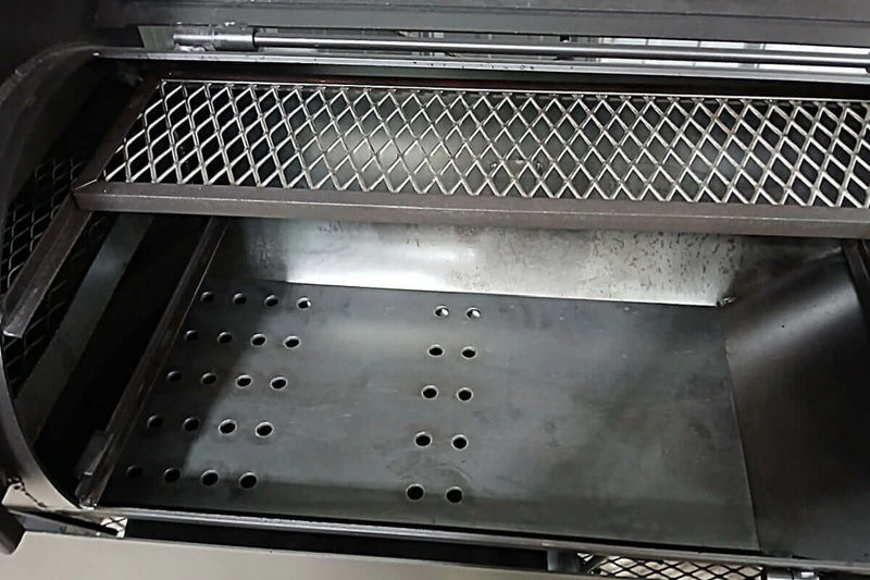 tuning plate for offset smokers to distribute heat evenly and improve BBQ results with consistent temperature and smoke control across the cooking chamber.