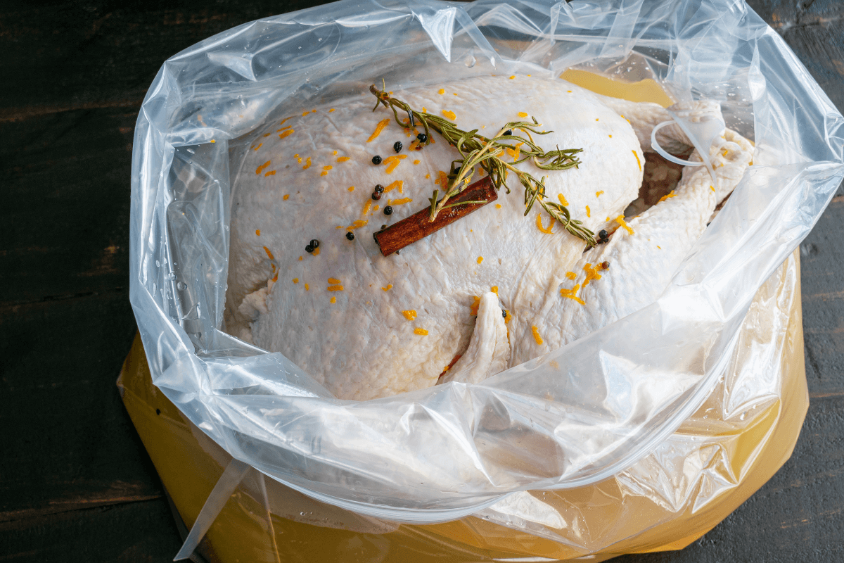 Turkey brining bag for easy Thanksgiving prep at DDR BBQ Supply