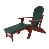 Adirondack Poly Chairs with Pullout Ottomans