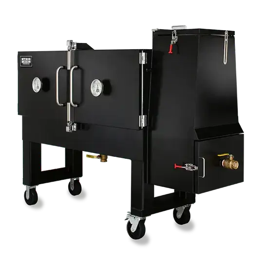 Myron Mixon Smokers Collection of Pellet, Water and Gravity Fed Smokers