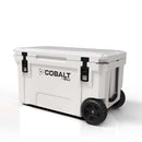 Blue Coolers Cobalt 55 Quart Wheeled Cooler With 5 Day Ice For Campers