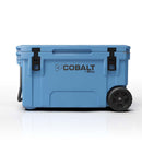 Blue Coolers Cobalt 55 Quart Wheeled Cooler With 5 Day Ice For Campers