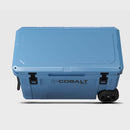 Blue Coolers Cobalt 55 Quart Wheeled Cooler With 5 Day Ice For Campers