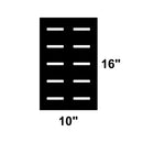 16" long x 10" wide firebox grate for offset smoker