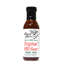 A bottle of Pawpa Flavor Original BBQ Sauce from Pawpa Flavor LLC, featuring a bear logo and text that reads “Shake Well,” “Gourmet BBQ Sauces,” and “Net Wt. 15oz. (465ml)” on a white background. This savory-sweet sauce offers a mild peppery flavor, making it the perfect complement to your favorite dishes.