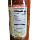 DDR BBQ Supply Cajun Cowboy BBQ sauce nutrition facts label on a bottle