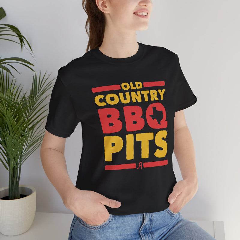 Old Country BBQ Pits Retro T-Shirt Printify