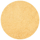 A close-up view of a circular pile of The Spice Lab Turbinado Sugar by The Spice Lab, highlighting its coarse, golden granules against a white background and showcasing this less processed sugar commonly used for sweetening.