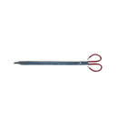 WPPO Forged Steel Wood Pliers by WPPO LLC Direct, featuring red looped handles and a long, flat gripping end, ideal for use with wood-fired or outdoor ovens, isolated on a white background.
