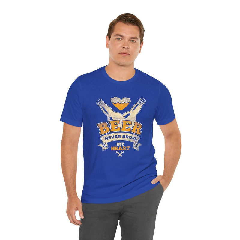 Beer Never Broke My Heart Barbecue T-Shirt Printify