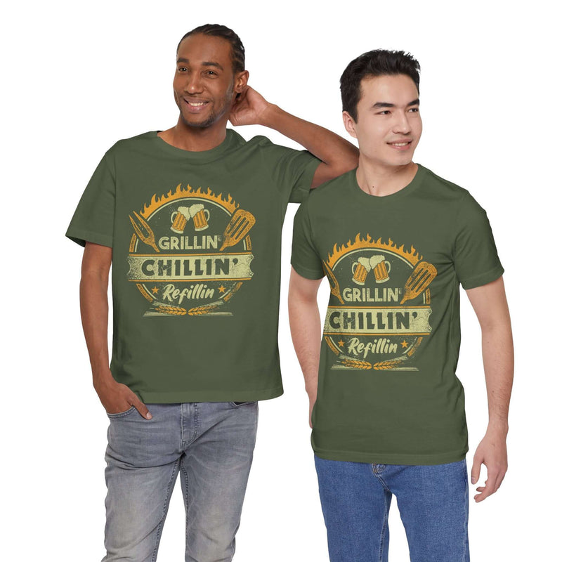 Grillin' Chillin' Refillin' Barbecue T-Shirt