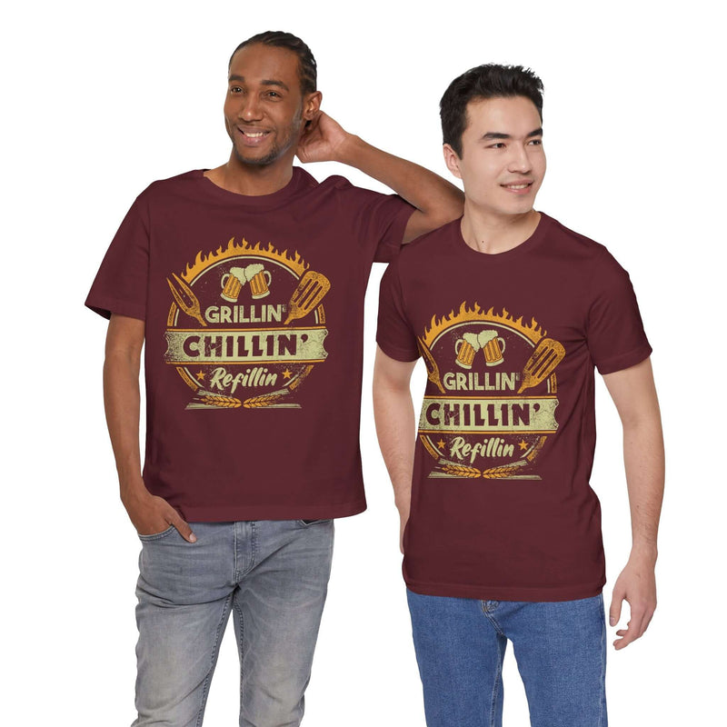 Grillin' Chillin' Refillin' Barbecue T-Shirt