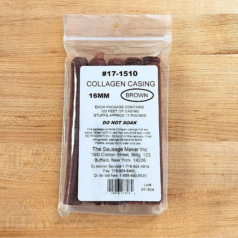 Mahogany Brown Collagen 16mm Casings The Sausage Maker