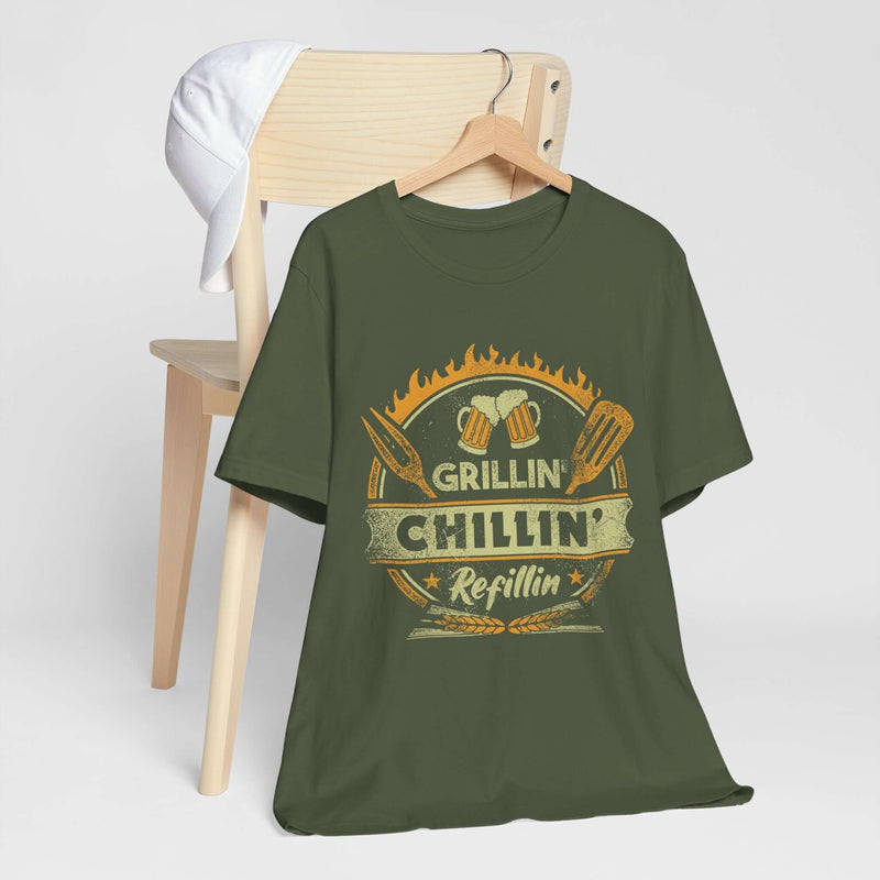 Grillin' Chillin' Refillin' Barbecue T-Shirt