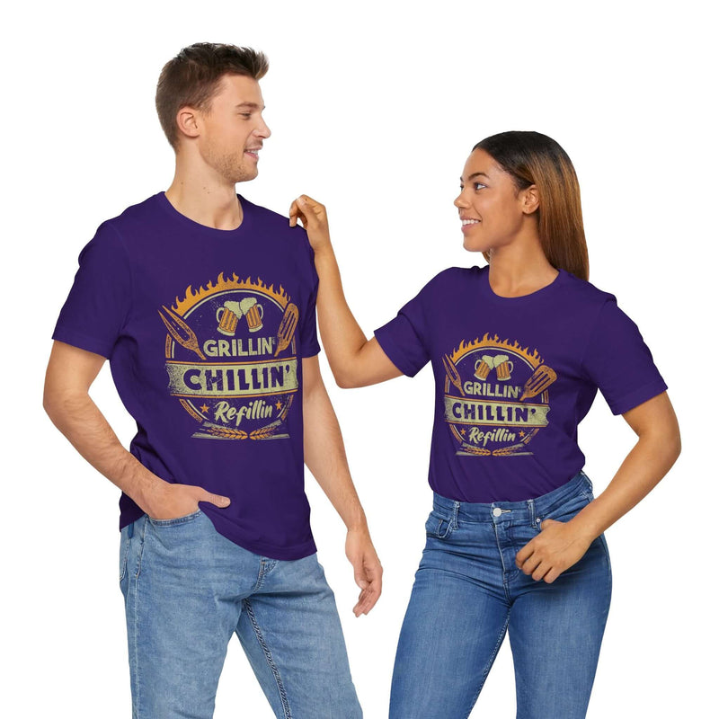 Grillin' Chillin' Refillin' Barbecue T-Shirt