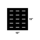 19" x 10" firebox grate for offset smoker