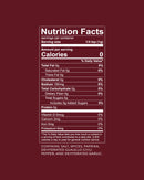 Here's a rewritten version using your product data: The Nutrition Facts label for Chiles & Smoke Sedona Sand Fiesta Seasoning by Chiles and Smoke appears on a reddish background. Each 1/4 tsp (1g) serving contains 0 calories, 0g fat, 0mg cholesterol, 190mg sodium, 0g carbs, and 0g protein. This sugar-free BBQ rub is ideal for health-conscious cooks. Ingredients are provided at the bottom of the label.