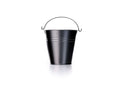 The Smokin Brothers Painted Grease Bucket, featuring a sleek black metal finish and a curved handle, is designed for effective pellet grill grease management—an ideal companion for your Smokin Brothers grill.