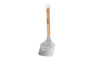 Introducing the Smokin Brothers Butt Lifter—a heavy-duty spatula featuring a wide, angled blade engraved with the Smokin Brothers logo. Designed as the ultimate BBQ meat lifter, it boasts a durable wooden handle with a built-in bottle opener at the end. Presented against a clean white background, this tool is perfect for all your grilling needs.