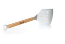 The Smokin Brothers Butt Lifter is a heavy-duty spatula featuring a wide metal blade engraved with “SMOKIN BROTHERS,” a sturdy wooden handle, and a built-in bottle opener. Perfect for BBQ as a meat or pork butt lifter.