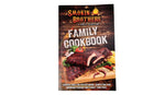 The Smokin Brothers Family Cookbook by Smokin Brothers features a cover displaying ribs, corn, peppers, and fresh herbs arranged on a rustic wooden table, highlighted by the tagline: “Recipes used for entertaining, competing and bringing friends and family together.” This smoker cookbook is filled with mouthwatering BBQ recipes from Smokin Brothers—perfect for backyard cooking and making unforgettable memories with family and friends.