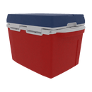 The Taiga Coolers 27 Quart Red White and Blue Cooler by Taiga Coolers keeps your food and drinks cold for any outing.