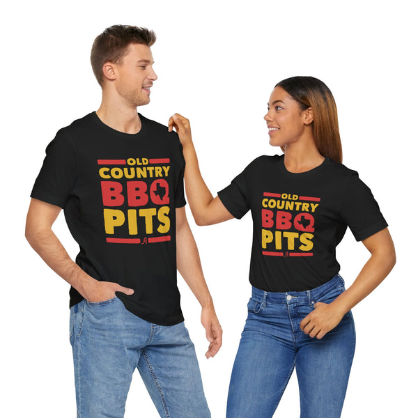 Old Country BBQ Pits Retro T-Shirt Printify