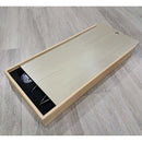 3-Piece BBQ Tool Set in Wooden Pine Box – stainless steel tongs, spatula, and fork with wooden handles at DDR BBQ Supply