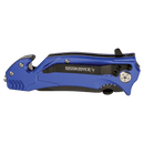 3.5 inch Rescue Knife Reliable Ready and Built for Emergencies multiple colors red, blue, wood, black, pink, orange at DDR BBQ Supply.