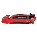 3.5 inch Rescue Knife Reliable Ready and Built for Emergencies multiple colors red, blue, wood, black, pink, orange at DDR BBQ Supply.