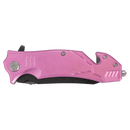 3.5 inch Rescue Knife Reliable Ready and Built for Emergencies multiple colors red, blue, wood, black, pink, orange at DDR BBQ Supply.