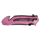 3.5 inch Rescue Knife Reliable Ready and Built for Emergencies multiple colors red, blue, wood, black, pink, orange at DDR BBQ Supply.