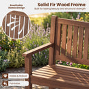 The DirectDeals 3-Seater Wooden Garden Bench with Backrest, 59 Inch features a breathable slatted design and sturdy fir wood frame—stable, stylish outdoor seating that’s easy to paint for any garden décor.