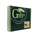 The Georgetown Olive Oil Co. Aged Balsamic Collection comes in a dark green gift box from Georgetown Olive Oil Co., featuring a gold logo and decorative stripes along the sides. A small front label displays an image of balsamic bottles with an Italian flag and reads "Aged Balsamic Collection," emphasizing this premium selection of authentic Italian balsamic treasures.