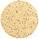 Close-up of a circular mound of finely ground yellow seasoning with visible black and brown specks, photographed on a white background. The Spice Lab Chicago Chop Seasoning delivers a smoky steakhouse flavor inspired by rich hickory smoke.