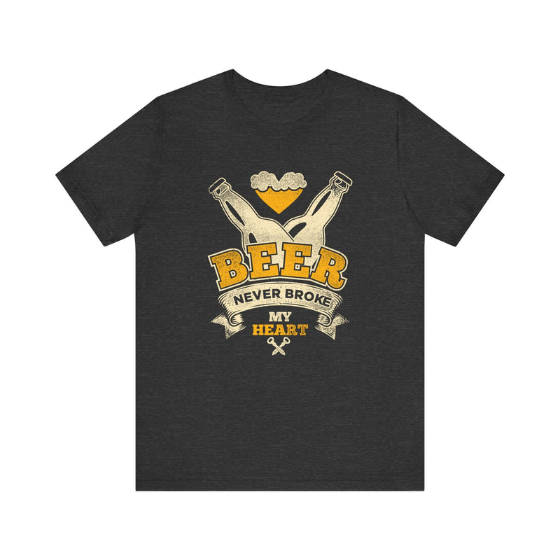 Beer Never Broke My Heart Barbecue T-Shirt Printify