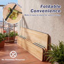 The 43.5 Inch Folding Kids Picnic Table & Bench Set No Assembly Wooden Toddler Table by DirectDeals features an easy-release latch and foldable design, offering convenient seating for kids in any space—no assembly needed.