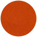 A circular mound of finely ground red-orange spice, viewed from above on a white background—perfect for showcasing bulk spices like The Spice Lab Ground Cayenne Pepper by The Spice Lab.